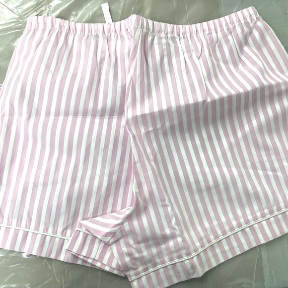NWT Bed Head Pajamas Striped Cotton Shorty Pajama Set. Brand New! Pink & White - Picture 8 of 10